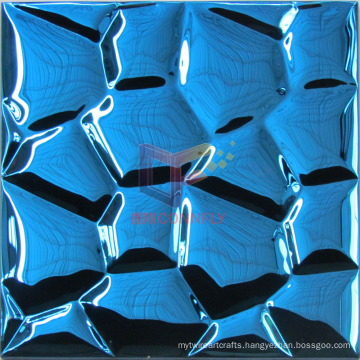 Blue Color Water Cube Stainless Steel Metal Mosaic (CFM890)